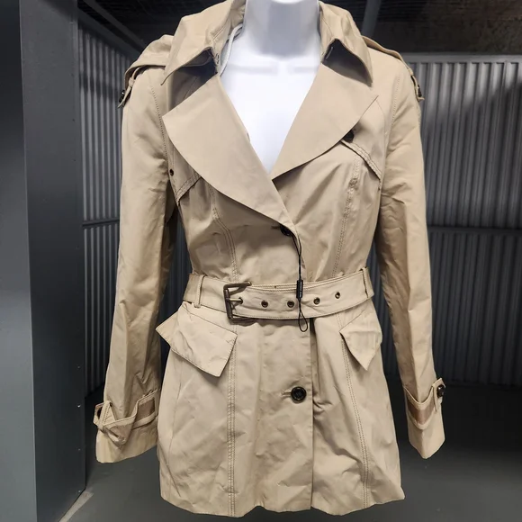 Women's Tan Trench Coat - Picture 1 of 2